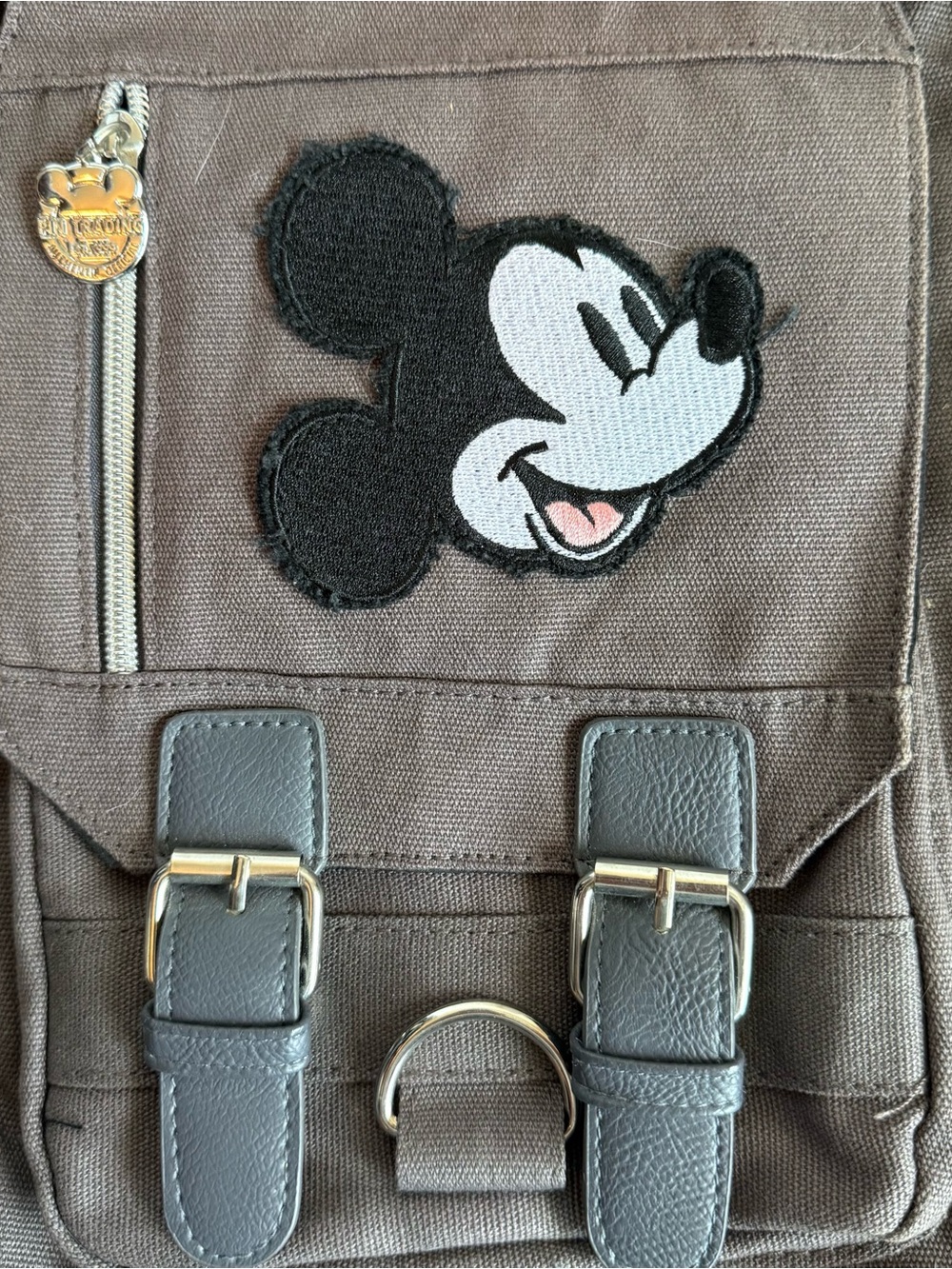 Disney Parks Trading Pin Backpack Grey - Picture 2 of 9